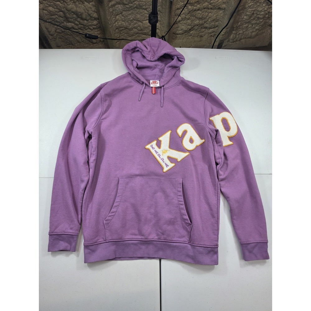 Kappa Hoodie Mens XL Purple Omega Vobat Greek Alphabet University Letters